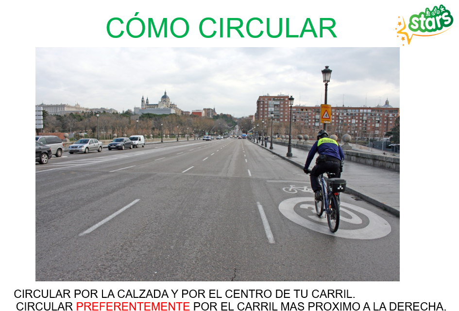 Transparencia sobre circulación correcta en bici